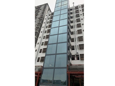 龙华1980科技产业园电梯玻璃工程